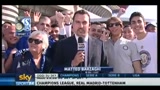 Tifosi interisti prima della sfida di Champions