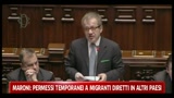 07/04/2011 - Maroni: permessi temporanei ai migranti diretti in altri paesi