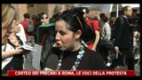 Corteo dei precari a Roma, le voci della protesta