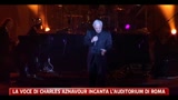 La voce di Charles Aznavour incanta l'Auditorium di Roma