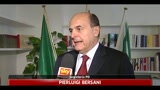 Bersani: nella maggioranza troppi sospetti reciproci