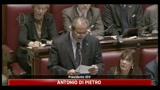04/05/2011 - Di Pietro: violata la Costituzione, il Governo dichiari lo stato di guerra