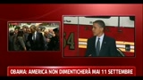 05/05/2011 - Obama in visita ai vigili del fuoco: noi non dimenticheremo mai