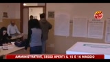 Amministrative, seggi aperti il 15 e 16 maggio