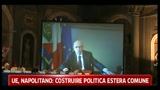 UE, Napolitano, costruire politica estera comune