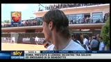 Totti agli allenamenti di Federer: magari fossi come lui