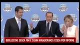 Berlusconi: senza Fini e Casini maggioranza coesa per riforme