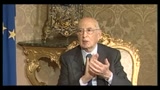 Napolitano agli atronauti dell'ISS- la salvaguardia dell'amibiente è una priorità