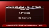Amministrative, dove si vota per i ballottaggi