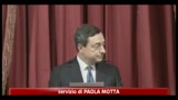 Draghi: concentrare le forze per tornare a crescere
