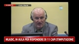 Mladic in aula per rispondere di 11 capi d'imputazione