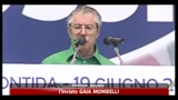 20/06/2011 - Pontida, Bossi detta la nuova linea politica