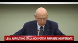 20/06/2011 - Libia, Napolitano: nostro impegno restare schierati