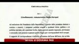Tagli a costi politica, Tremonti, da auto blu a election day