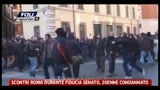 Scontri Roma durante fiducia Senato, 20enne condannato