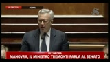 Manovra, Tremonti: serve visione alta sul futuro