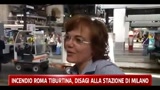 Incendio Roma Tiburtina, disagi alla stazione di Milano