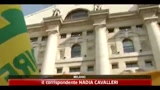 Crisi, Coldiretti protesta con maiali in Piazza Affari
