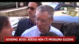 Governo, Bossi: adesso non c'è problema