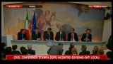 Graziano Delrio: conferenza stampa dopo incontro governo-enti locali