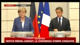 16/08/2011 - Merkel-Sarkozy, la conferenza stampa congiunta