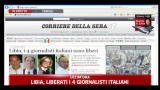 Libia, l'arrivo all'hotel Corinthia