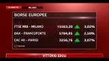 Chiusura delle Borse: Piazza Affari +3%