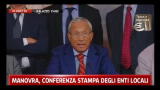 01/09/2011 - Manovra, conferenza stampa enti locali: Osvaldo Napoli