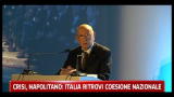 Crisi, Napolitano: Italia ritrovi coesione nazionale