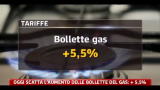 Oggi scatta l'aumento delle bollette del gas,+5,5%