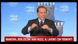 06/10/2011 - Manovra, Berlusconi: non facile, al lavoro con Tremonti