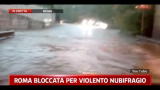 Roma bloccata per violento nubifragio