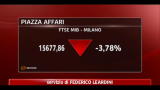 Borse europee in profondo rosso, vola lo spread