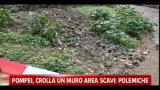 Pompei, crolla un muro area scavi: polemiche