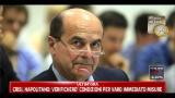 Crisi, Bersani in collegamento telefonico con SkyTG24