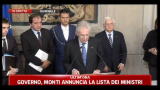Governo, Monti annuncia la lista dei Ministri