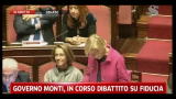 17/11/2011 - Governo Monti, al Senato intervento Bonino