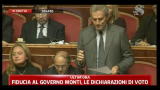 Fiducia Governo Monti, interviene Francesco Rutelli