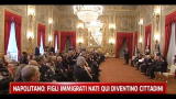23/11/2011 - Napolitano: figli immigrati nati qui diventino cittadini