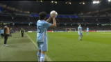 Manchester City - Bayern Monaco 1-0, gol di Silva (36')