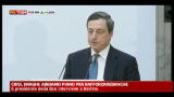 Crisi, Draghi: abbiamo piano per rafforzare banche
