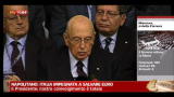 Napolitano: Italia impegnata a salvare l'Euro