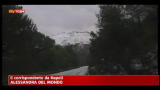 La Campania nella morsa del gelo, neve sul Vesuvio