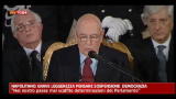 Napolitano: grave leggerezza pensare sospensione democrazia