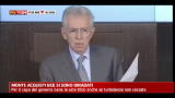 Conferenza stampa, Monti: acquisti BCE si sono diradati