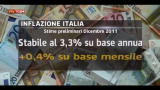 Inflazione, a dicembre +3,3% su anno