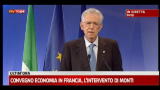Convegno economia in Francia, l'intervento di Monti