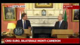 Crisi euro, bilaterale Monti - Cameron