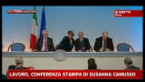 Lavoro, conferenza stampa parti sociali