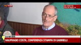 Naufragio Costa, conferenza stampa di Gabrielli